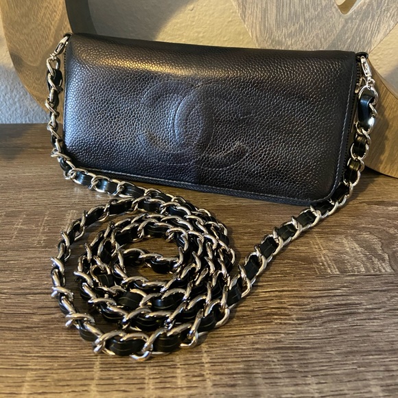 🖤 ⛓ Chanel Timeless Zippy Wallet on a Chain WOC Crossbody - Picture 11 of 11